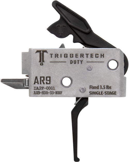 TriggerTech AH9SDB33NNF Duty  Flat Trigger Single-Stage 3.50 lbs Draw Weight Fits AR-9