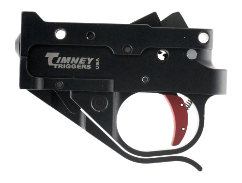 Timney Triggers 10222C Replacement Trigger  Single-Stage Curved Trigger with 2.75 lbs Draw Weight & Black/Red Finish for Ruger 10/22
