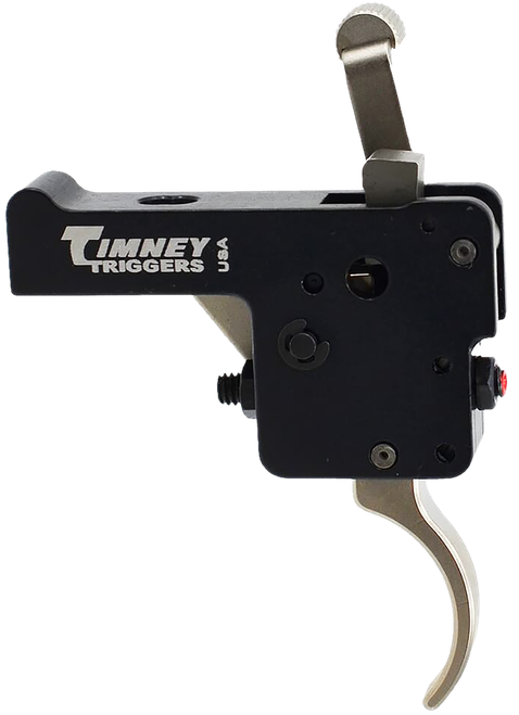 Timney Triggers 60916 Featherweight Deluxe  Curved Trigger with 3 lbs Draw Weight & Black/Nickel Finish for Howa 1500