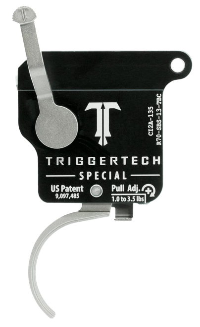 TriggerTech R70SBS13TBC Special  Single-Stage Traditional Curved Trigger with 1-3.50 lbs Draw Weight for Remington 700 Right