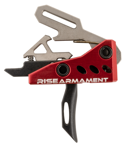 Rise Armament RA535BLKARP RA-535 Advanced Performance Single-Stage Straight with 3.50 lbs Draw Weight, Red Housing & Black Trigger for AR-Platform, Includes Pins