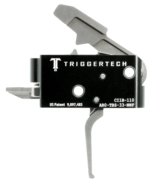 TriggerTech AR0TBS33NNF Competitive Primary Two-Stage Flat Trigger with 3.50 lbs Draw Weight for AR-15 Right