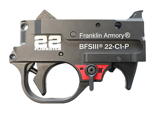 Franklin Armory 0250033BLK 22 Plinkster BFSIII Black Curved Trigger Drop-In Fits 10/22