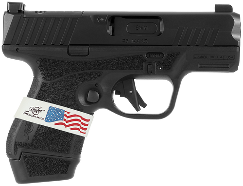 Kimber Mfg, Inc 3800004 R7 Mako Liberty Sub-Compact Frame 9mm Luger 13+1 3.37" Black DLC Match Grade Barrel, Black FNC Nitride Optic Ready/Serrated Stainless Steel Slide, Black Polymer Frame