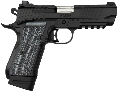 Kimber Mfg.,inc 3100014 KDS9C Rail 9mm 15+1 18+1 4.09" KimPro Black Front and Rear Serrations Stainless Steel G-10 Grip