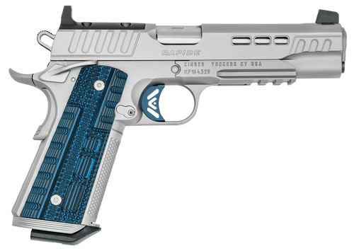 Kimber Mfg.,inc 3000454  Rapide ICE OR 45 ACP 8+1 5" Stepped Cocking Serrations Stainless Steel Slide G-10 Grip