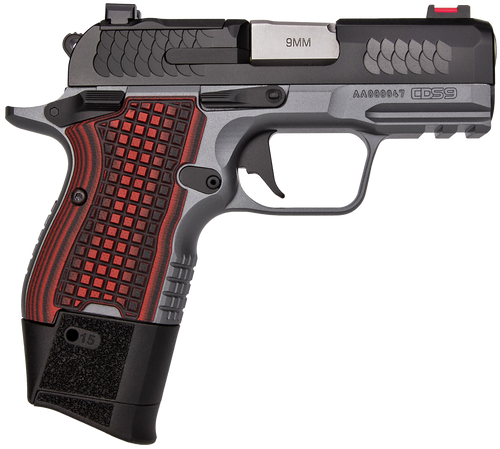 Kimber Mfg.,inc 3600003 CDS9  9mm 15rd 3.18" Black KimPro II Optic Ready Stainless Steel Slide Gray KimPro II G10 Grip