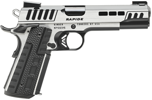 Kimber Mfg.,inc 3000421  Rapide Scorpius 9mm 9+1 5" Black KimPro II w/ Brush Polished Flats Stainless Steel Slide G10 Grip