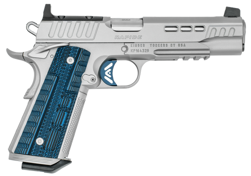 Kimber Mfg.,inc 3000455  Rapide ICE OR 9mm 9+1 5" Stepped Cocking Serrations Stainless Steel Slide G-10 Grip