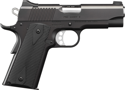 Kimber Mfg.,inc 3200051CA Pro Pro Carry II (CA) 45 ACP 7+1 4" Steel Slide Matte Black/Black Synthetic Double Diamond Checkering Grip