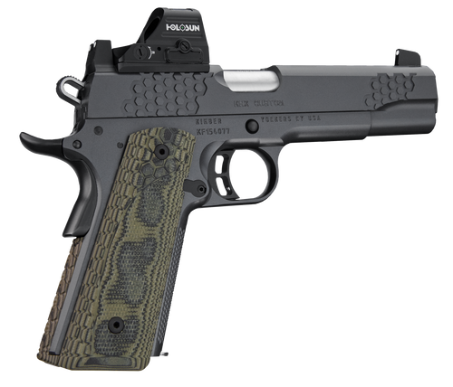 Kimber Mfg.,inc 3000434 KHX Custom (OI) 9mm 9+1 5" Front Serrations Stainless Steel Slide Gray KimPro II G-10 Grip