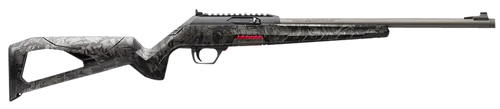 Winchester Repeating Arms 521154102 Wildcat SR 22 LR 10+1 16.50" Threaded Sporter Barrel,  Picatinny Rail Matte Black Polymer Receiver, Forged Carbon Gray Skeletonized Synthetic Stock, Ambidextrous