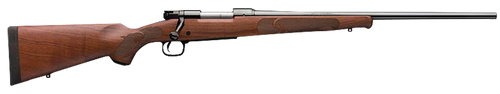 Winchester Guns 535200299 Model 70 Featherweight 6.8 Western 3+1 Cap 24" Brushed Polish Blued Rec/Barrel Satin Walnut Fixed with Feather Checkering Stock Right Hand with MOA Trigger System (Full Size)