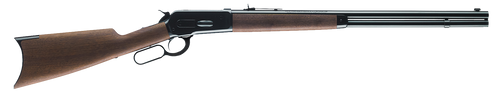 Winchester Repeating Arms 534175142 Model 1886 Short Rifle Full Size 45-70 Gov 8+1 24" Brushed Polish Blued Sporter Barrel, Drilled & Tapped Steel Receiver, Grade I Satin Walnut Straight Grip Stock