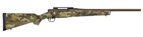 Mossberg 28282 Patriot  Compact 6.5 PRC 4+1 20" Patriot Brown Cerakote Threaded Bull Barrel, Patriot Brown Cerakote Steel Receiver w/Picatinny Rail, MultiCam Fixed Synthetic Stock