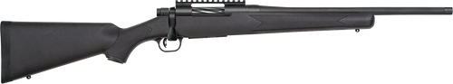 Mossberg 28231 Patriot Carbine 450 Bushmaster 5+1 18" Matte Blued Threaded Bull Barrel, Matte Blued Picatinny Rail Receiver, Black Fixed Synthetic Stock