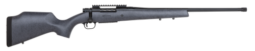 Mossberg 28101 Patriot Long Range Hunter 308 Win Caliber with 5+1 Capacity, 22" Barrel, Threaded/Fluted Matte Blued Metal Finish & Sniper Gray Fixed Monte Carlo Stock Right Hand (Full Size)