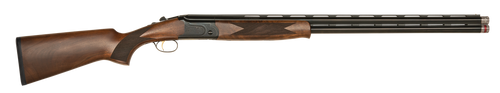 Mossberg 75473 Gold Reserve  Full Size 12 Gauge Break Open 3" 2rd 30" Blue Polished Over/Under Vent Rib Barrel, Black Polished Engraved Stainless Steel Receiver, Fixed Black Walnut Stock, Right Hand