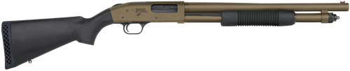 Mossberg 50781 590 Thunder Ranch 12 Gauge 5+1 3" 18.50" Cylinder Bore, Patriot Brown Barrel/ Optic Cut Rec, Black Synthetic Furniture, Fiber Optic Sight