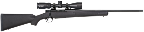 Mossberg 28001 Patriot  6.5 Creedmoor Caliber with 5+1 Capacity, 22" Fluted Barrel, Matte Blued Metal Finish & Black Synthetic Stock Right Hand (Full Size) Includes Vortex Crossfire II 3-9x40mm Scope