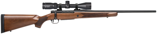 Mossberg 28059 Patriot  25-06 Rem Caliber with 5+1 Capacity, 22" Fluted Barrel, Matte Blued Metal Finish & Walnut Stock Right Hand (Full Size) Includes Vortex Crossfire II 3-9x40mm Scope