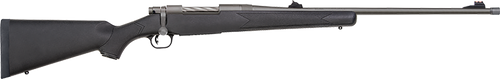 Mossberg 28136 Patriot  Full Size 338 Win Mag 3+1 24" Stainless Cerakote Threaded Barrel, Drilled & Tapped Cerakote Stainless Steel Receiver, Black Fixed Synthetic Stock, Right Hand