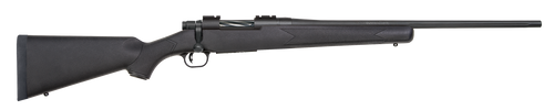Mossberg 27851 Patriot  Full Size 7mm-08 Rem 4+1 22" Matte Blued Fluted Barrel, Drilled & Tapped Matte Blued Stainless Steel Receiver, Black Fixed Synthetic Stock, Right Hand