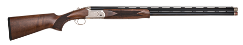 Mossberg 75472 Gold Reserve  Full Size 12 Gauge Break Open 3" 2rd 30" Blue Polished Vent Rib Barrel, Silver Polished Stainless Steel Engraved Receiver, Fixed Black Walnut Stock, Right Hand