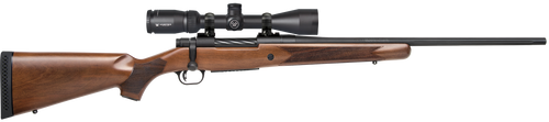 Mossberg 27942 Patriot  30-06 Springfield Caliber with 5+1 Capacity, 22" Fluted Barrel, Matte Blued Metal Finish & Walnut Stock Right Hand (Full Size) Includes Vortex Crossfire II 3-9x40mm Scope