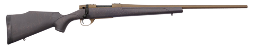 Weatherby VWB222RR4T Vanguard Weatherguard 22-250 Rem 5+1 24" Threaded, Burnt Bronze Barrel/Rec, Black with Bronze Webbing Monte Carlo Stock