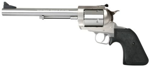 Magnum Research BFR45707 BFR Long Cylinder Large Frame 45-70 Gov 5 Shot, 7.50" Brushed Stainless Steel Barrel, Cylinder & Frame, Black Hogue Rubber Grip, Exposed Hammer