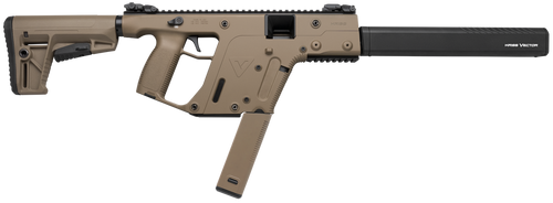 Kriss USA KV90CFD20 Vector CRB G2 9mm Luger 40+1 16" Black Nitride Threaded Barrel, Flat Dark Earth Picatinny Rail Aluminum Receiver, FDE Synthetic 6 Position Stock & Polymer Grip