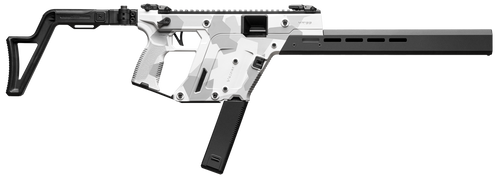 Kriss USA KV453CAD00 Vector CRB Gen3 45 ACP 30+1 16" Black Nitride Threaded Barrel, Arctic Delta Cerakote Receiver w/Picatinny Rail, M-LOK Handguard, Adjustable Folding Black Stock, White Polymer Grip