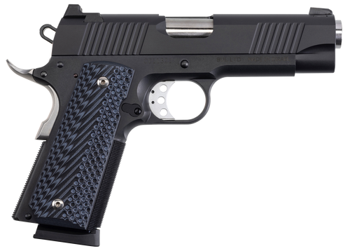 Magnum Research DE1911C 1911 C 45 ACP Caliber with 4.33" Bull Barrel, 8+1 Capacity, Overall Matte Black Finish Carbon Steel, Beavertail Frame, Serrated Slide & Black/Gray G10 Grip
