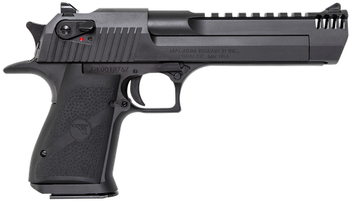 Magnum Research DE357IMB Desert Eagle Mark XIX 357 Mag 6" with Muzzle Brake 9+1 Matte Black Carbon Steel Frame & Slide Black Rubber Grip