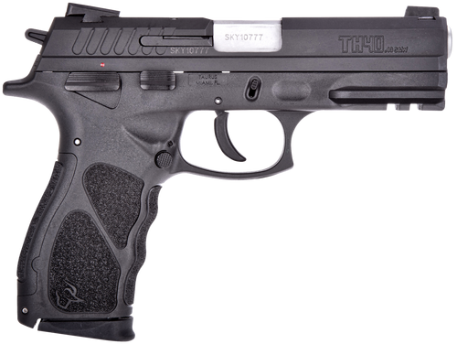 Taurus 1TH40041 TH  Full Size 40 S&W 15+1 4.27" Matte Stainless Steel Barrel, Matte Black Serrated Slide, Black Polymer Frame w/Picatinny Rail, Black Finger Grooved Polymer Grip Right Hand