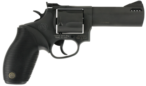 Taurus 2-440041TKR Tracker 44 Medium 44 Rem Mag 5 Shot 4" Matte Black Oxide Ported Barrel, Cylinder & Frame, Black Ribber Grip, Transfer Bar Safety, Exposed Hammer