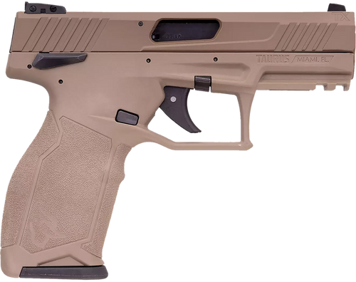 Taurus 1-2TX22141F 2TX  Full Size Frame 22 LR 22+1 4.60" Matte Black Threaded Barrel, Black Anodized Serrated Slide, Flat Dark Earth Polymer Frame w/Picatinny Rail, Textured Grip