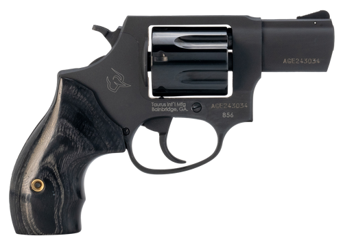 Taurus 2-85623 856  Small 38 Special +P 6 Shot 2" Black Stainless Steel Barrel, Cylinder & Frame, Transfer Bar Safety, Exposed Hammer
