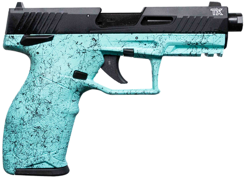 Taurus 12TX22141SP4 TX22 Gen 2 Full Size Frame 22 LR 16+1/22+1 4.10" Threaded Barrel, Serrated Slide, Polymer Frame w/Picatinny Rail, Right Hand