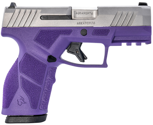 Taurus 1-GX2939DP-10 GX2  9mm Luger 10+1 3.37" Matte Stainless Steel Barrel, Matte Serrated Stainless Steel Slide, Dark Purple Polymer Frame w/Picatinny Rail, Polymer Grip