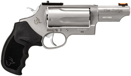 Taurus 24410P39MAG Judge T.O.R.O Magnum Compact Frame 45 Colt (Long Colt)/410 Gauge 5rd 3" Matte Stainless Steel Barrel, Cylinder & Frame, Black Rubber Grip, Transfer Bar Safety, Exposed Hammer
