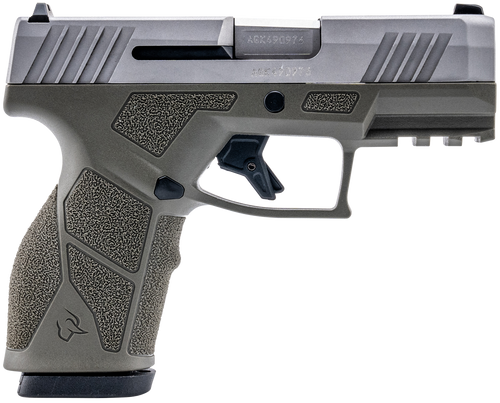 Taurus 1-GX2939O-10 GX2  9mm Luger 10+1 3.37" Matte Stainless Steel Barrel, Matte Serrated Stainless Steel Slide, OD Green Polymer Frame w/Picatinny Rail, Polymer Grip