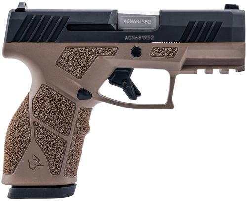 Taurus 1-GX2931B GX2  9mm Luger 13+1 3.37" Matte Stainless Steel Barrel, Matte Black Serrated Stainless Steel Slide, Brown Polymer Frame w/Picatinny Rail, Polymer Grip