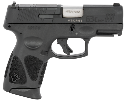 Taurus 1G3CP931 G3C  9mm Luger 12+1 3.26" Matte Stainless Steel Barrel, Matte Black Tenifer Optic Cut/Serrated Slide, Black Polymer Frame w/Picatinny Rail, Black Polymer Grips