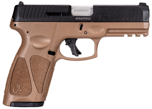 Taurus 1-G3B941B-15 G3  Full Size Frame 9mm Luger 15+1 4" Stainless Steel Barrel, Black Stainless Steel Serrated Slide, Brown Polymer Frame w/Picatinny Rail