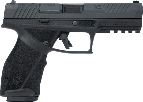 Taurus  TX 9  Full Size 9mm Luger 10+1 4.50" Black Barrel, Black Nitride Alloy Steel Optic Ready/Serrated Slide, Black Stainless Steel Frame w/Picatinny Rail, Interchangeable Backstrap Grip