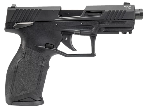 Taurus 1-2TX22141-10 2TX  Full Size Frame 22 LR 10+1 4.60" Matte Black Threaded Barrel, Black Anodized Serrated Slide, Matte Black Polymer Frame w/Picatinny Rail, Textured Grip
