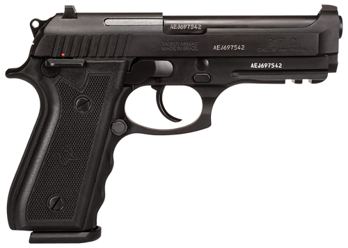 Taurus 1-917C41 917C  Full Size Frame 9mm Luger 18+1 4.30" Matte Black Steel Barrel, Serrated Steel Slide, Black Anodized Aluminum Frame w/Beavertail & Picatinny Rail, Black Target Grip, Ambidextrous