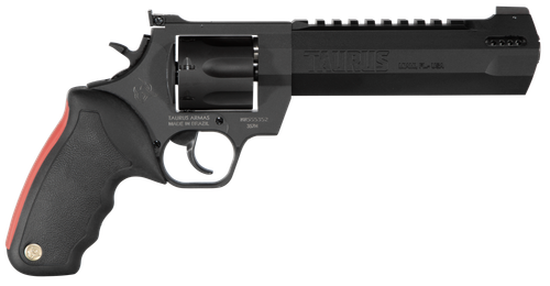 Taurus 2357061RH Raging Hunter  357 Mag 7rd 6.75" Matte Black Oxide Steel Black Rubber with Integrated Red Cushion Insert  Grip